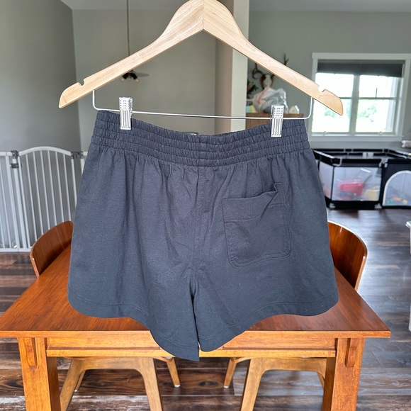 Everlane Black Pull On High Rise Cotton Shorts NWT Size Small - Picture 4 of 6
